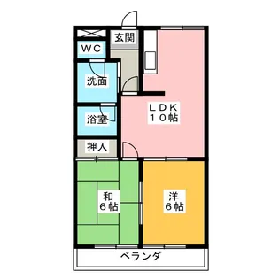 フローレンスシバ【3階】の間取り