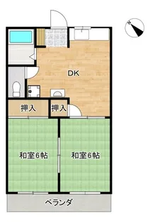 コーポ中村【1階】の間取り