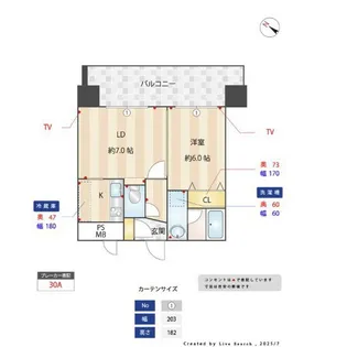 DSタワー大博通り【2階】の間取り