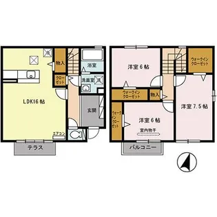 サンコジョウ Eの間取り