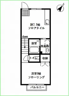 ビューパレス【1階】の間取り