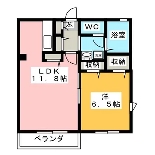 アメニティーハイツ【2階】の間取り