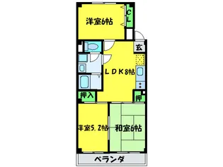 テランガ大浜【3階】の間取り