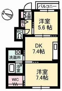 リラ・ショーカ【1階】の間取り