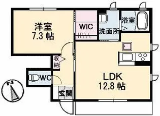 プラムプレイス【1階】の間取り