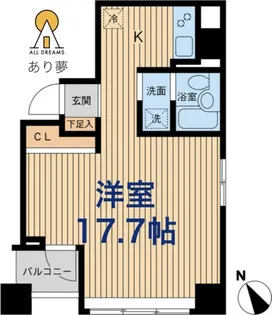 メゾン・デュ・オーラ山下町【6階】の間取り