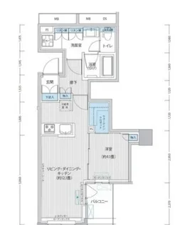 RODIA日本橋茅場町【4階】の間取り