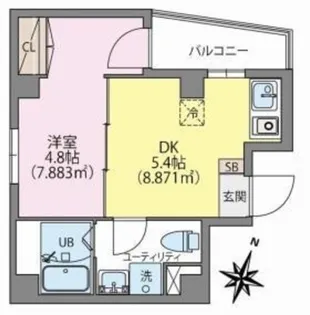moca【10階】の間取り