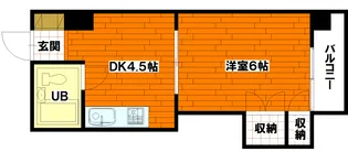 ハイム三滝【3階】の間取り