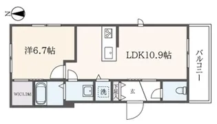 メゾンモンドール【1階】の間取り