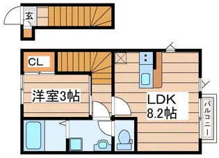 エクシリア高砂【2階】の間取り