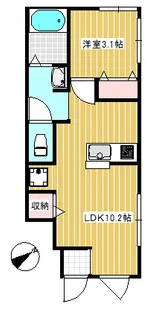 フランツ【1階】の間取り
