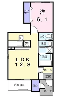 POPOLARE豊国A【1階】の間取り