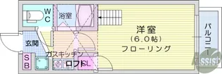 アップルハウス六十人町【1階】の間取り