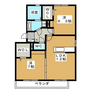 Centre Village(セントルヴィラージュ)【3階】の間取り