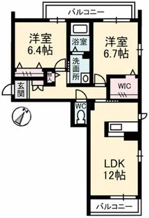エクセルコート【2階】の間取り