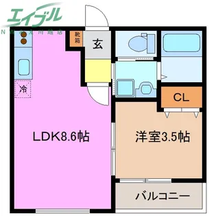 Rassurer【1階】の間取り