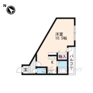 フェイム瀬田【2階】の間取り