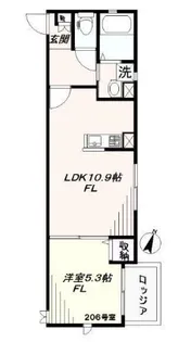 ホワイトスプライト【2階】の間取り