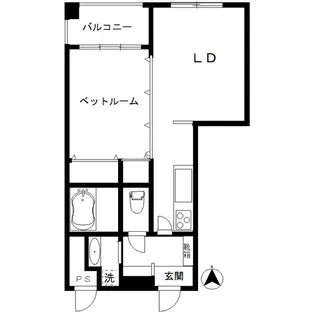 鶴ハイム笹塚【4階】の間取り