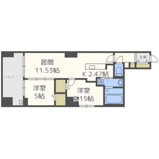 MODENA FINEST【7階】の間取り