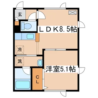 メゾンシエルブウル【2階】の間取り