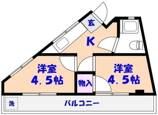 八幡サンハイツ【2階】の間取り