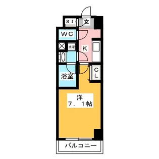meLiV岐阜駅前【8階】の間取り