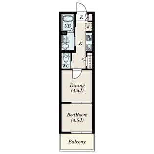 ソルテラ土樋【1階】の間取り
