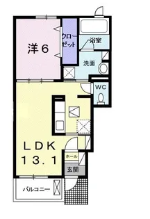 キャンディハウスE【1階】の間取り