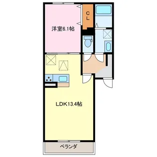 タートルエイト【3階】の間取り