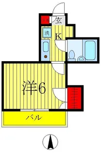 コーポラミアール【2階】の間取り