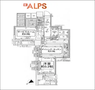 イニシア横浜桜木町【4階】の間取り