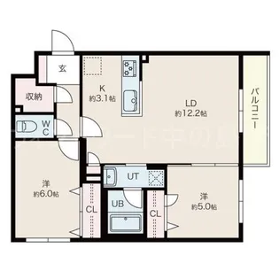 ライラックプレイス【2階】の間取り