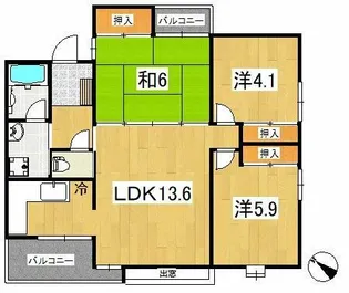 テール デ イフ1【3階】の間取り
