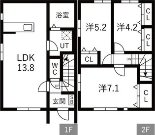 MEZY前九年 Iの間取り