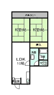 スポートピア緑【6階】の間取り