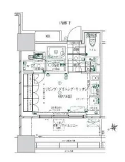 ローレルタワールネ浜松町【4階】の間取り