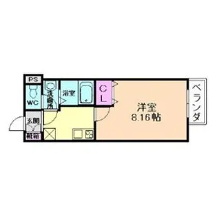 M-flat衣摺2【1階】の間取り