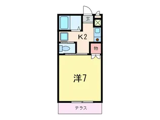 K.Uコ-ト岡本【1階】の間取り