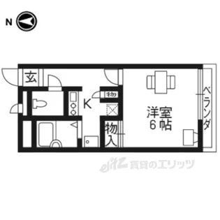 レオパレスイン京都【2階】の間取り