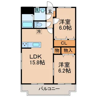 FIELDII【2階】の間取り