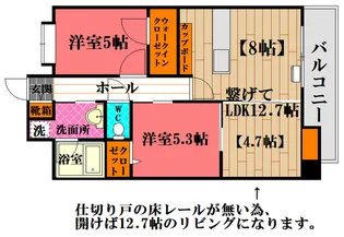 ヴェリテアムール【3階】の間取り