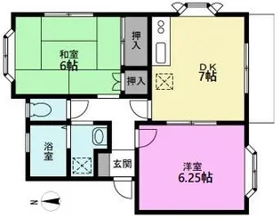 コーポラス和平I【1階】の間取り