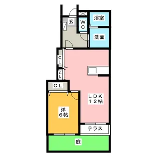 ユーベル【1階】の間取り