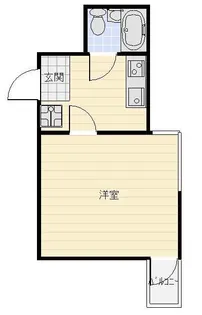 マンション元目【1階】の間取り