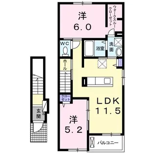 ツバメ【2階】の間取り