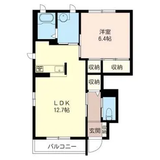 メゾンソレイユ【1階】の間取り