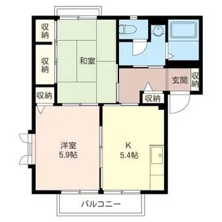 ラ プラージュC【2階】の間取り