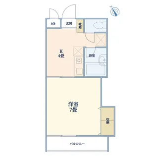 メゾンローリー エスト【2階】の間取り